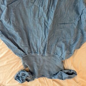 Old Navy Textured Blue Dress denim